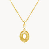 COLGANTE OVAL CON DIAMANTE DUNJA
