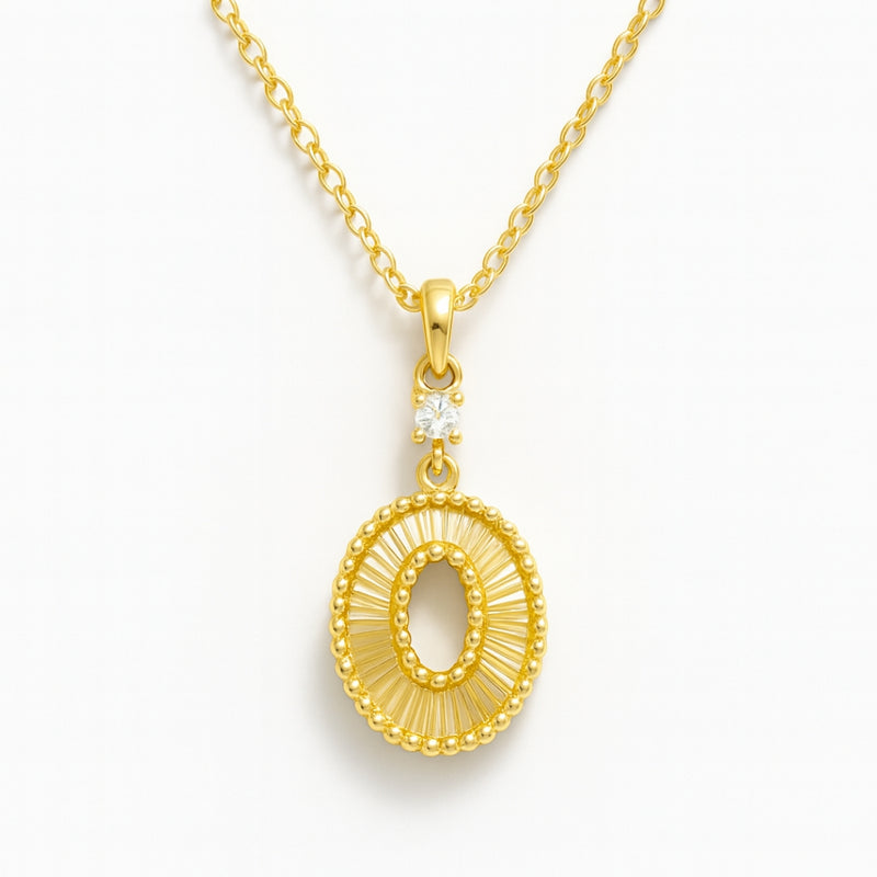 COLGANTE OVAL CON DIAMANTE DUNJA