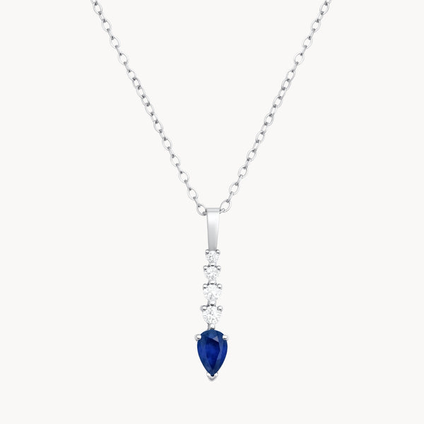 COLGANTE CON ZAFIRO Y DIAMANTES SIRPA