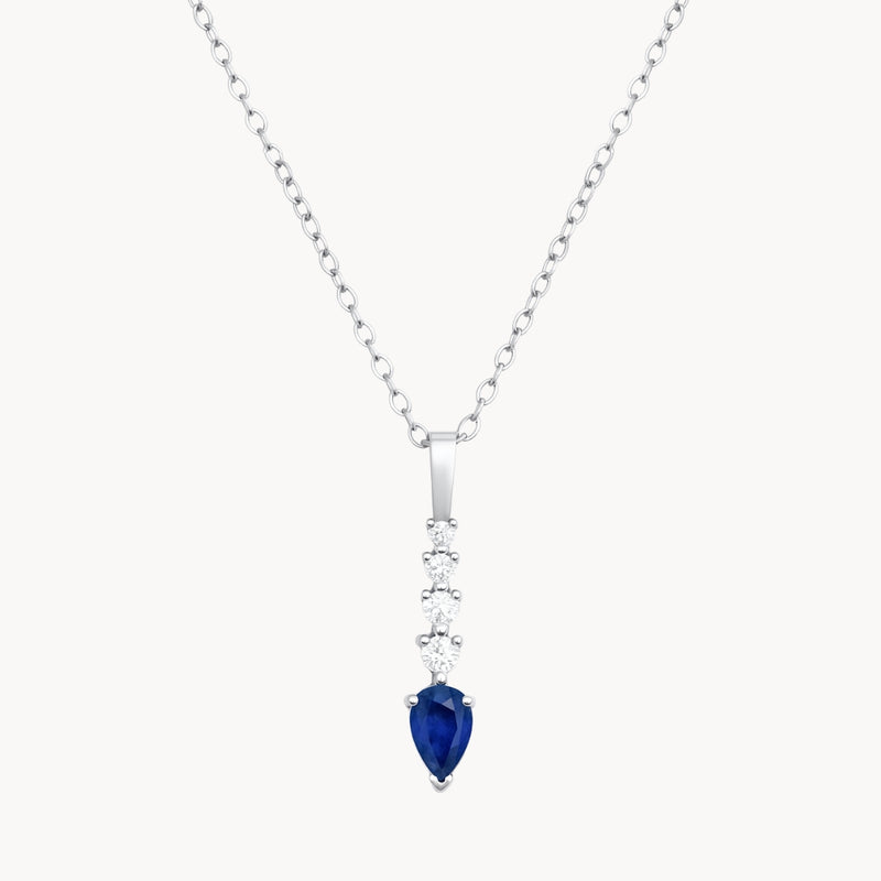 COLGANTE CON ZAFIRO Y DIAMANTES SIRPA