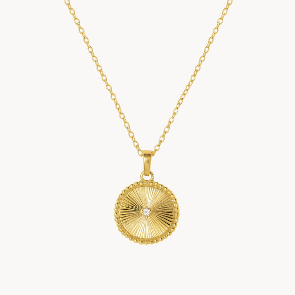 COLGANTE CIRCULO CON DIAMANTE CERYS