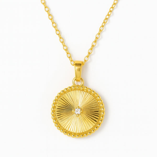 COLGANTE CIRCULO CON DIAMANTE CERYS