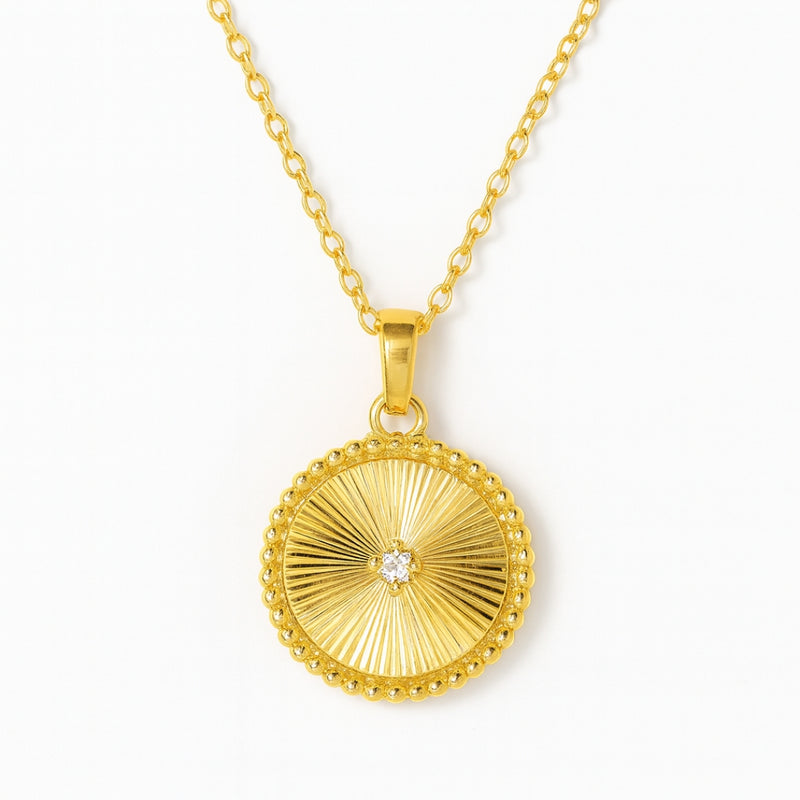 COLGANTE CIRCULO CON DIAMANTE CERYS