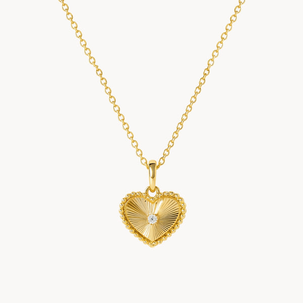 COLGANTE CORAZON CON DIAMANTE NADJA
