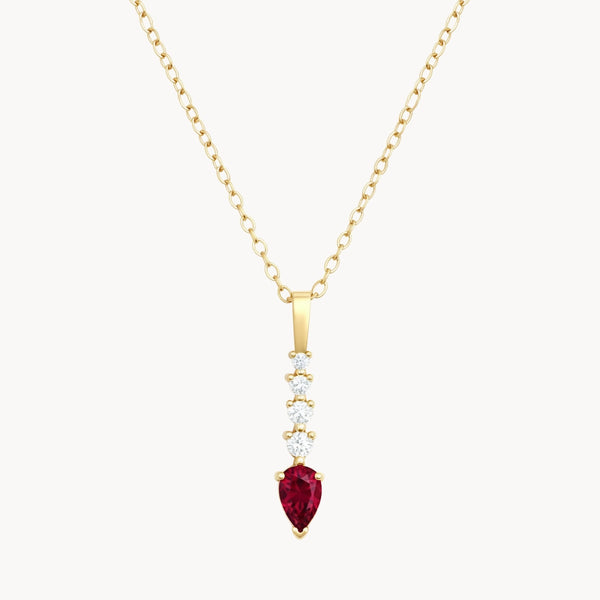 COLGANTE CON RUBI Y DIAMANTES SIRPA