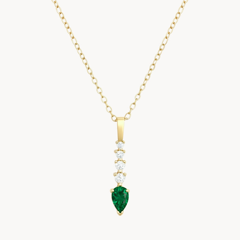 COLGANTE CON ESMERALDAS Y DIAMANTES SIRPA