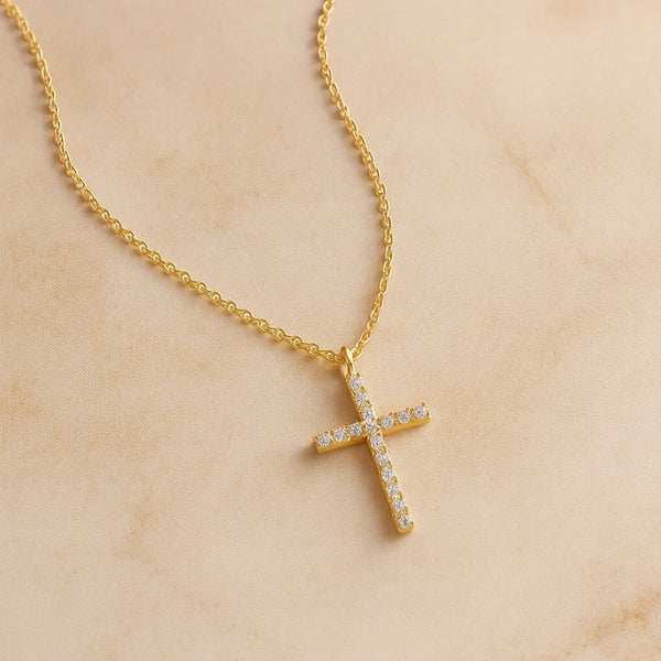 COLGANTE CRUZ Y DIAMANTES RIYA