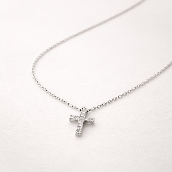 COLGANTE CON DIAMANTES CRUZ ILINA