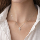 COLGANTE CON DIAMANTES CRUZ ILINA