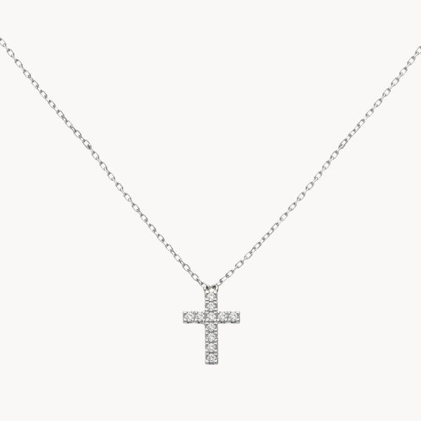 COLGANTE CON DIAMANTES CRUZ ILINA