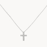 COLGANTE CON DIAMANTES CRUZ ILINA