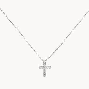 COLGANTE CON DIAMANTES CRUZ ILINA