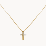 COLGANTE CON DIAMANTES CRUZ ILINA