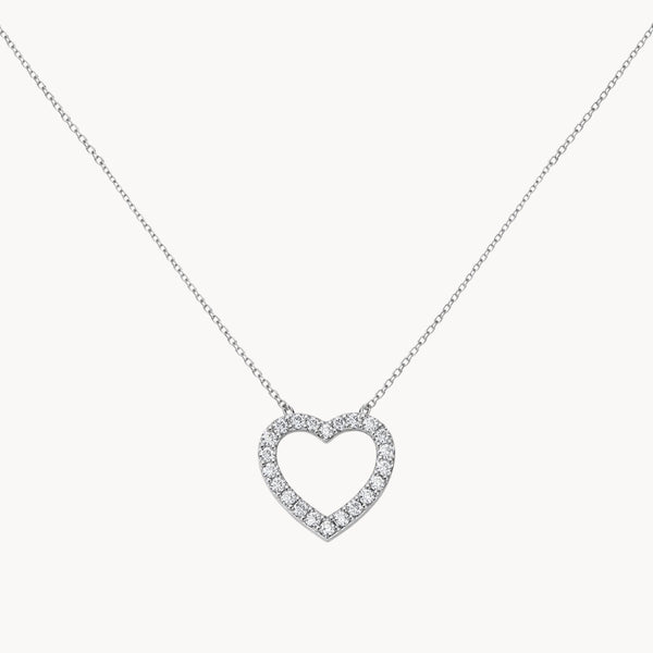 COLGANTE CORAZON CON DIAMANTES DELICE