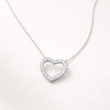 COLGANTE CORAZON CON DIAMANTES DELICE