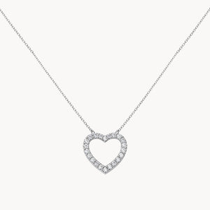 COLGANTE CORAZON CON DIAMANTES DELICE