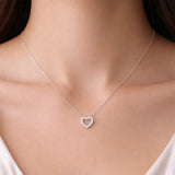 COLGANTE CORAZON CON DIAMANTES DELICE