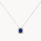 COLGANTE ZAFIRO Y DIAMANTES SILJE
