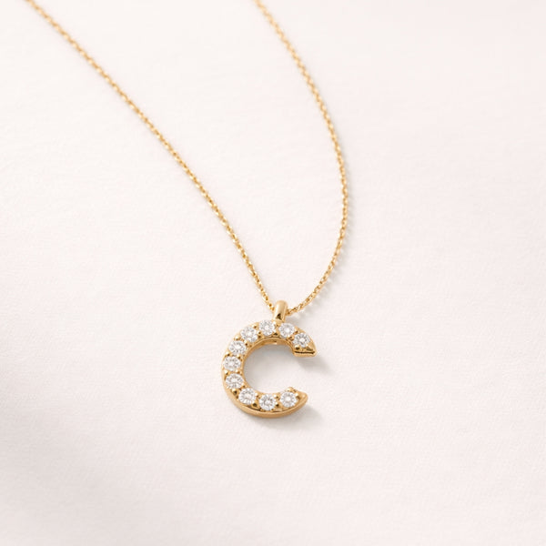 COLGANTE INICIAL CON DIAMANTES