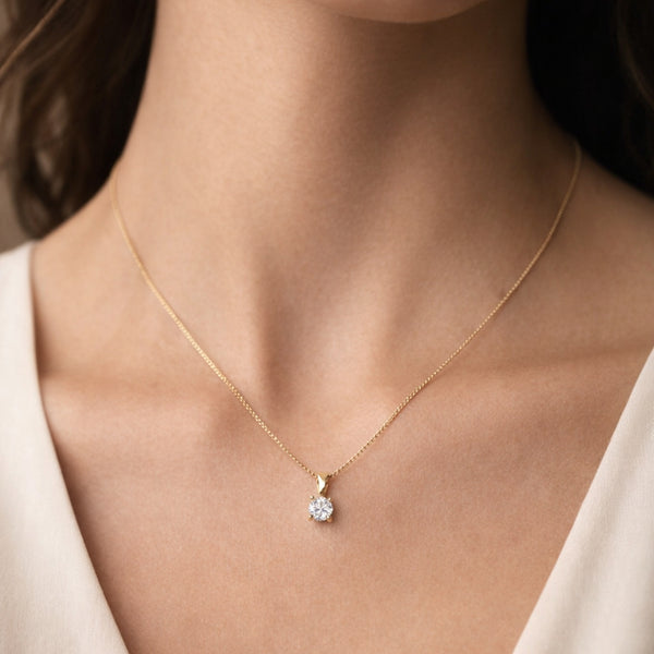 COLGANTE DIAMANTE GARRAS 0.25 QUILATES MICHELLE