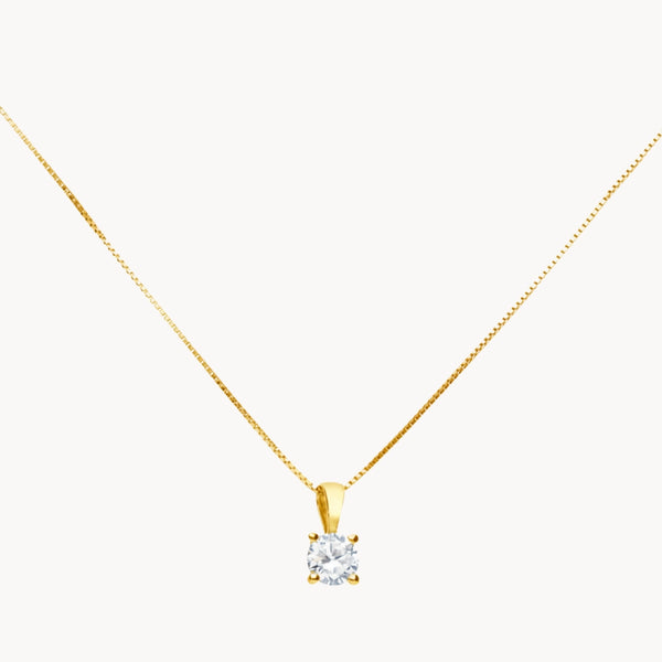 COLGANTE DIAMANTE 0.30 QUILATES MICHELLE CERTIFICADO IGI