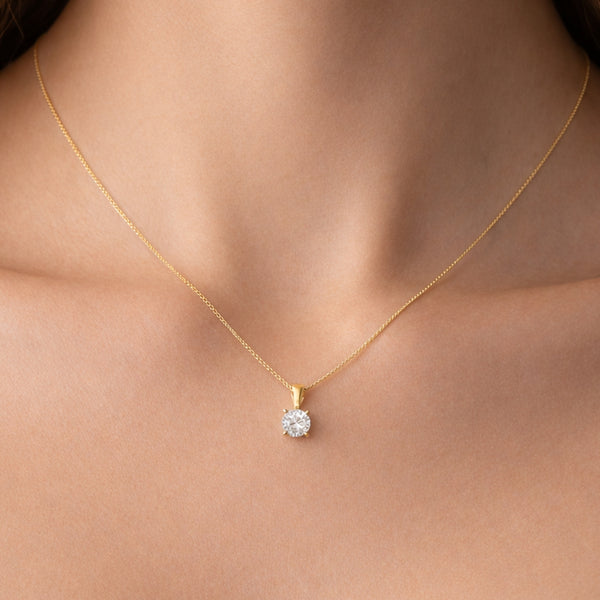 COLGANTE DIAMANTE 0.50 QUILATES MICHELLE CERTIFICADO IGI