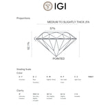 COLGANTE DIAMANTE 0.53 QUILATES MICHELLE CERTIFICADO IGI