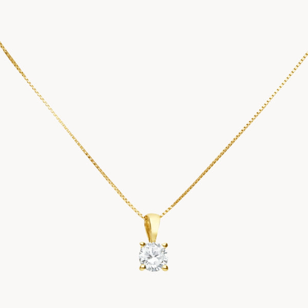 COLGANTE DIAMANTE 0.40 QUILATES MICHELLE CERTIFICADO IGI