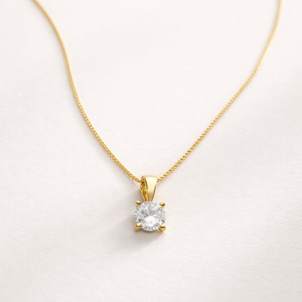 COLGANTE DIAMANTE 0.40 QUILATES MICHELLE CERTIFICADO IGI