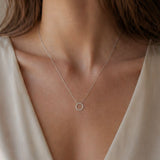 COLLAR CIRCULO CON DIAMANTES SOPHIE