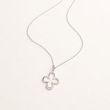 COLGANTE TREBOL CON DIAMANTES BRUNELLA