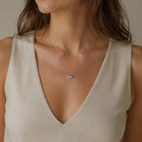 COLAR TOPÁZIO AZUL, AMETISTA E DIAMANTES YAIZA