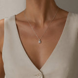 COLGANTE RECTANGULAR CON DIAMANTES SACHA
