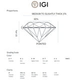 COLGANTE DIAMANTE CREADO 1.030 QUILATES MARQUISE CERTIFICADO IGI