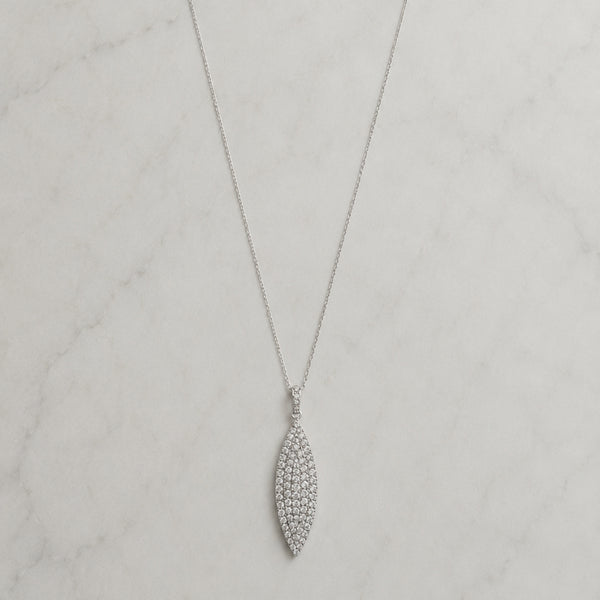 DIAMOND LEAF PENDANT