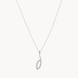 COLGANTE LAGRIMA ENTRELAZADA CON DIAMANTES