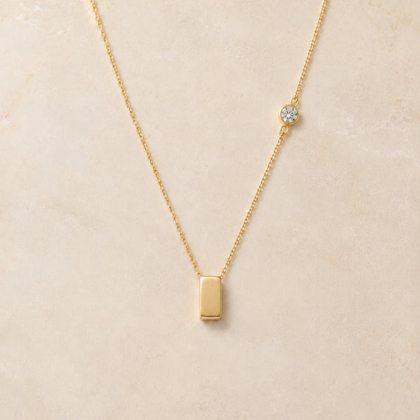 Diamond Bar Collar in Chaton Setting
