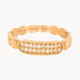 ANILLO ORO ROSA CON DIAMANTES ROSALVA