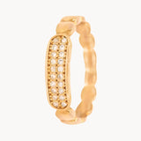 ANILLO ORO ROSA CON DIAMANTES ROSALVA