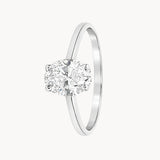 ANILLO SOLITARIO DIAMANTE CREADO 0.77 QUILATES CERTIFICADO IGI