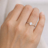 ANILLO SOLITARIO DIAMANTE CREADO 0.77 QUILATES CERTIFICADO IGI