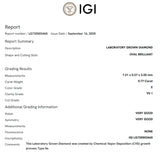 ANILLO SOLITARIO DIAMANTE CREADO 0.77 QUILATES CERTIFICADO IGI