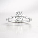 ANILLO SOLITARIO DIAMANTE CREADO 0.77 QUILATES CERTIFICADO IGI