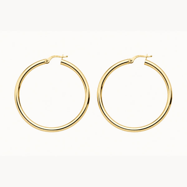 Smooth round hoops 46mm