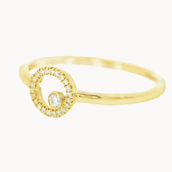 ANILLO CIRCULO CON DIAMANTES TIMEA