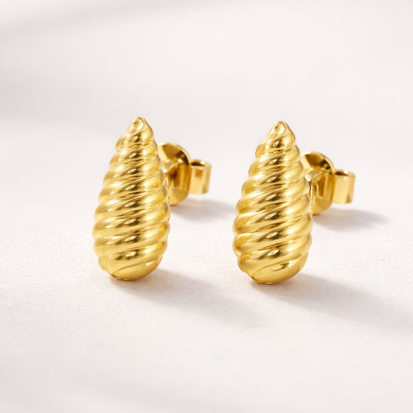 PENDIENTES CROISSANT LISOS