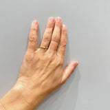 ANILLO SOLITARIO CUATRO GARRAS CON DIAMANTE 0.080 QUILATES GERTIE