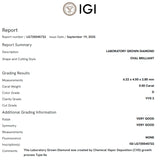 ANILLO SOLITARIO DIAMANTE CREADO 0.50 QUILATES CERTIFICADO IGI