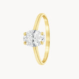 ANILLO SOLITARIO DIAMANTE CREADO 0.50 QUILATES CERTIFICADO IGI