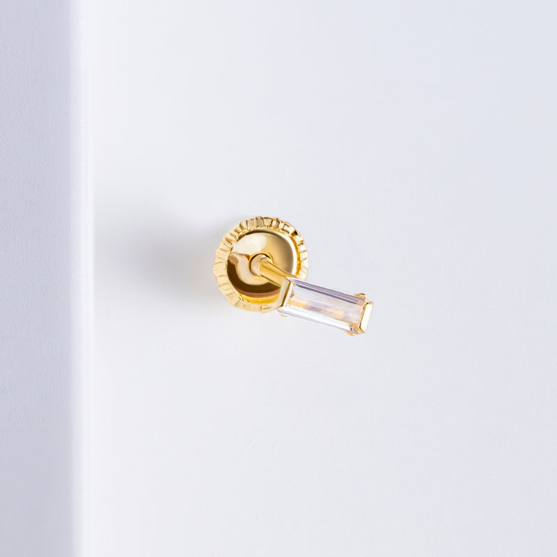 EAR PIERCING BAR WITH DINA ZIRCONIA